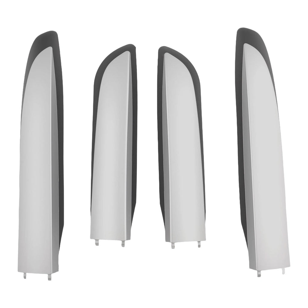 Set of 4 Roof Rail Retrofit Covers for Toyota RAV4 (2013–2018) ABS Black Silver