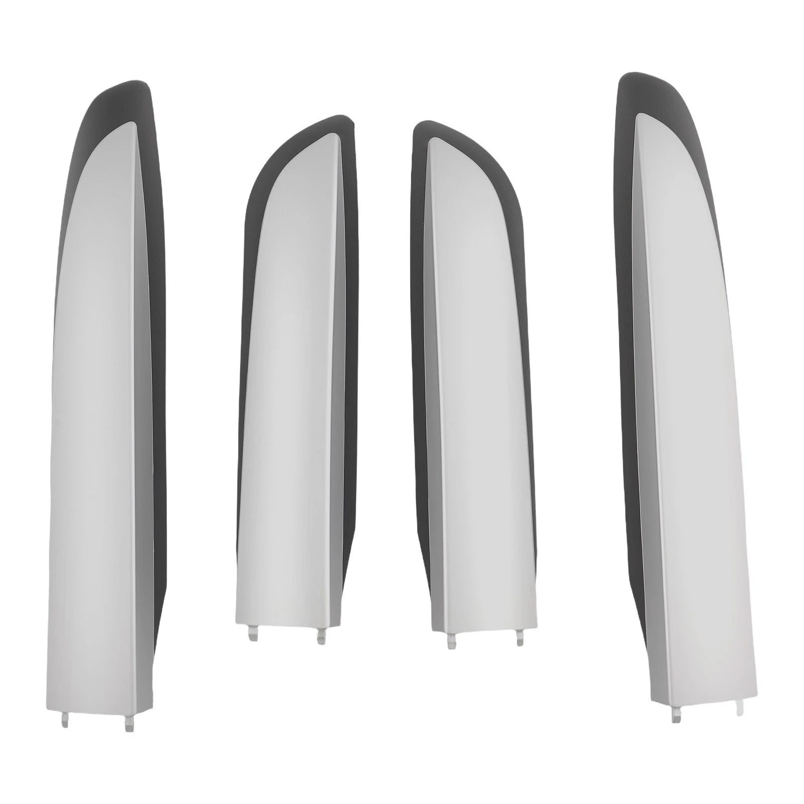 Set of 4 Roof Rail Retrofit Covers for Toyota RAV4 (2013–2018) ABS Black Silver