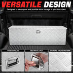 Hydraulic Lift Tool Box 47"L X 15"D X 15"H Aluminum Diamond Tread