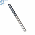 Set of 5 Ball Nose Carbide End Mills for Various Applications (1/8")