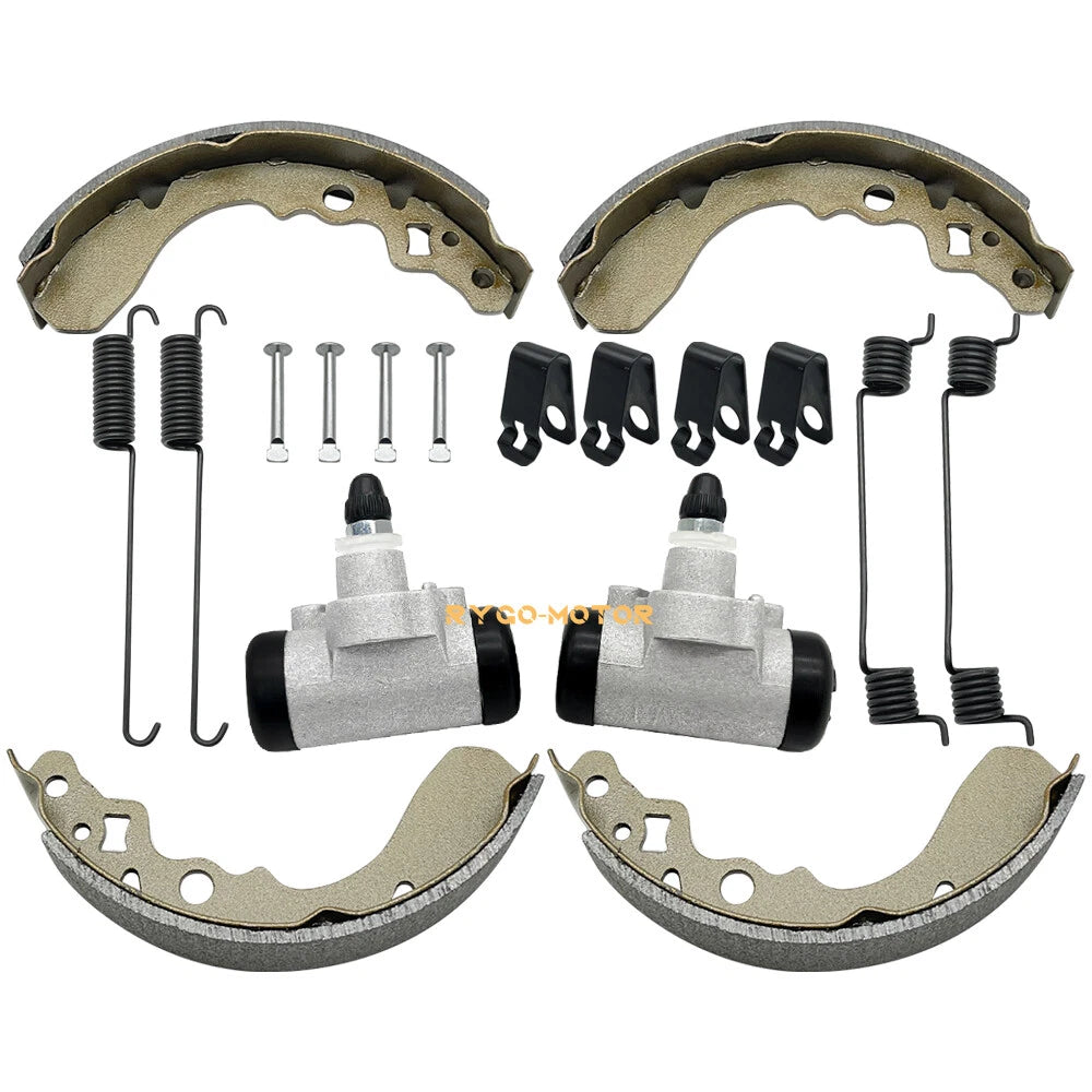 Front Brake Wheel Cylinder Shoes Springs Pins for Suzuki QuadRunner 250 (1987–2002)