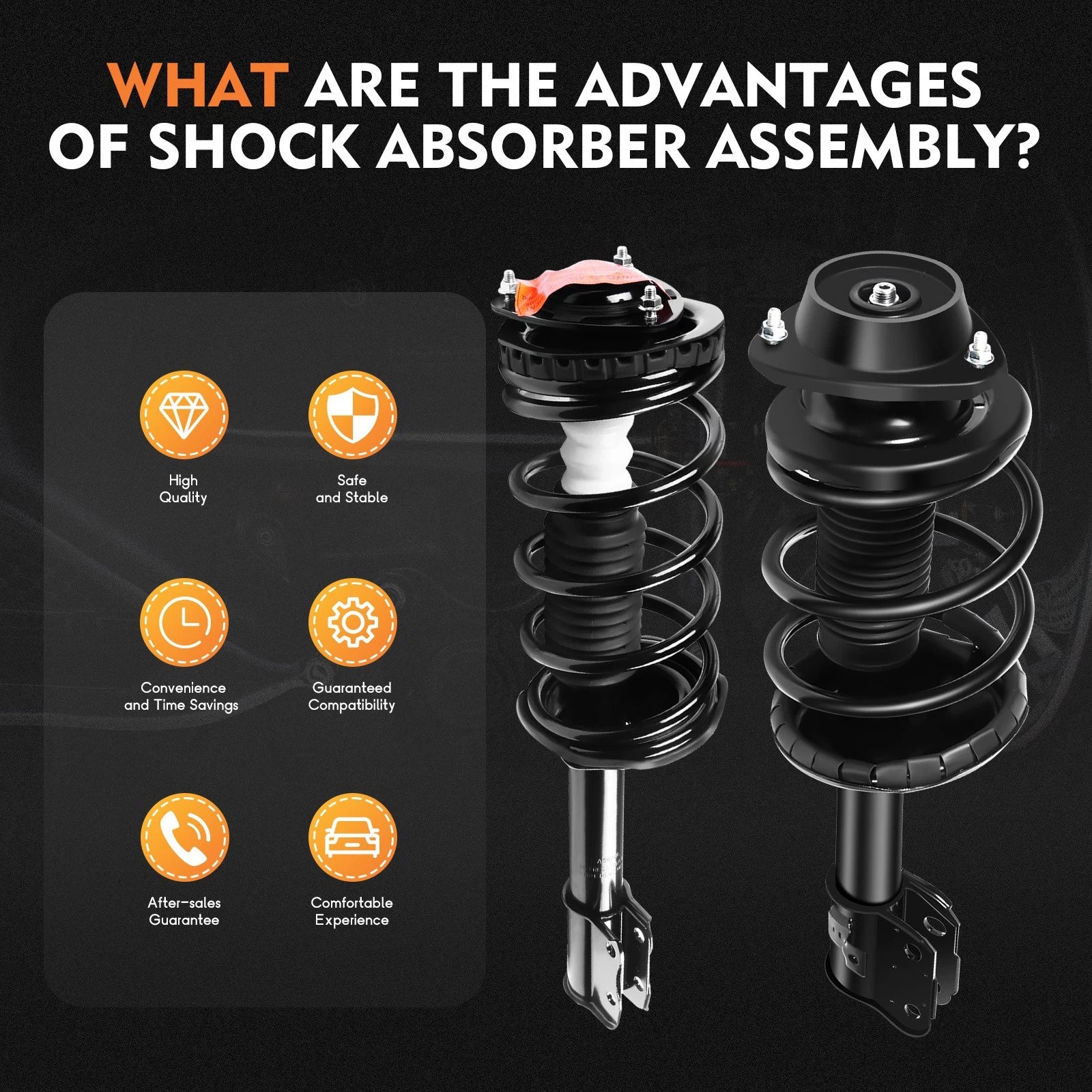 Set of 4 Quick Complete Strut Assembly for Subaru Forester (1998-2002)