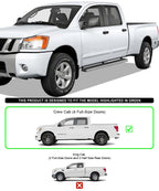 5" Running Boards for Nissan Titan Crew Cab (2004-2024)