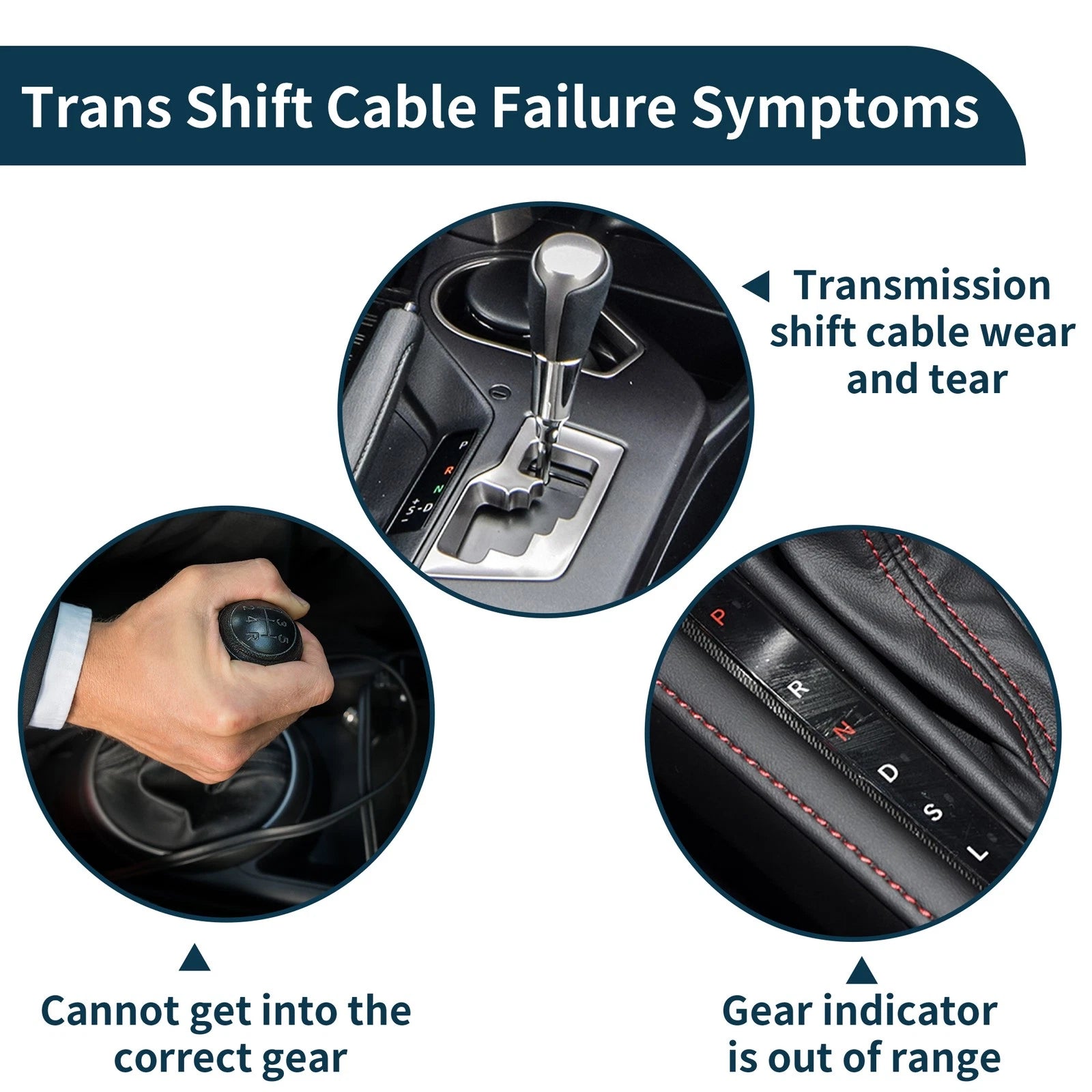 Automatic Transmission Gear Shifter Cable for Ford Focus (2005–2007) No. 5S4Z7E395C