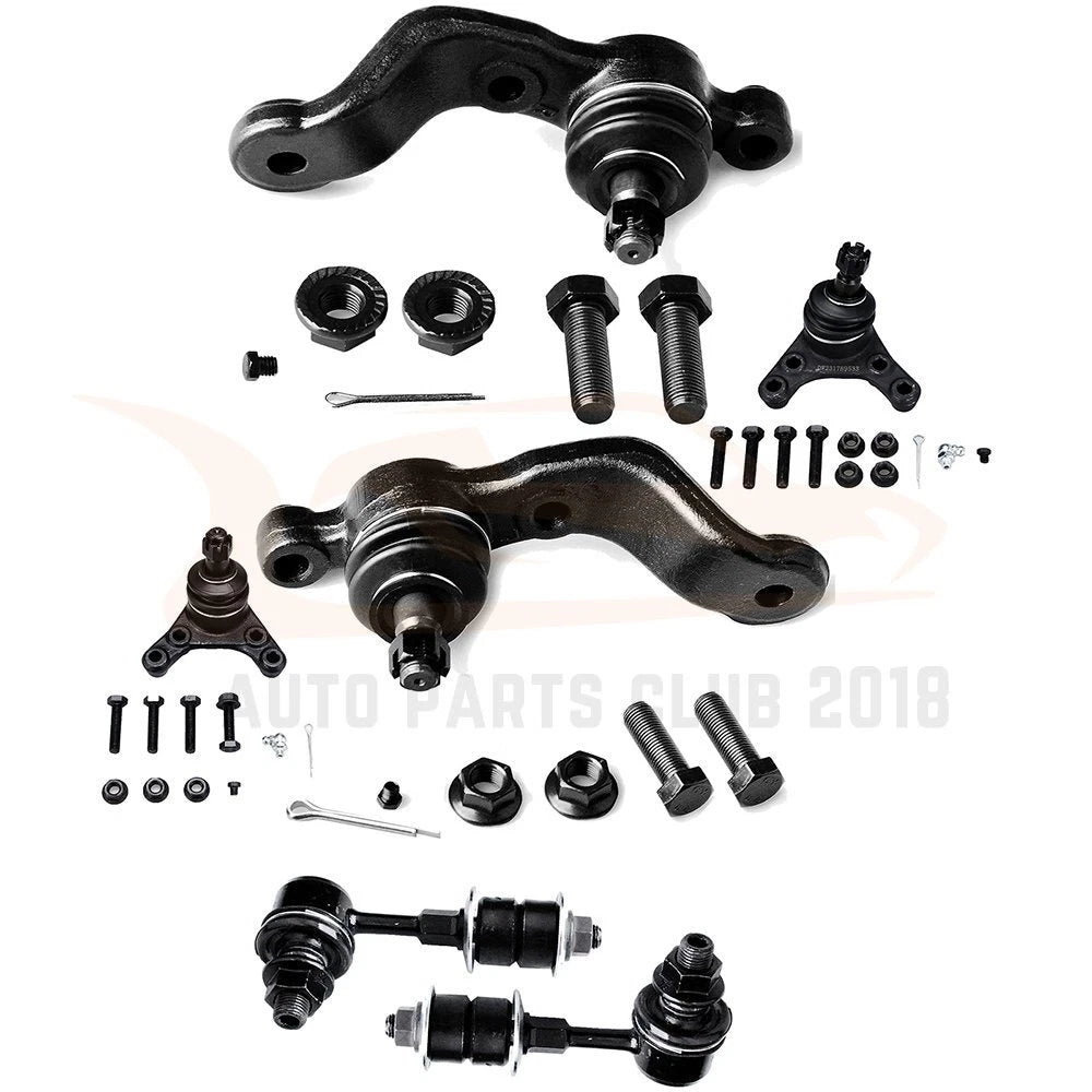 Set of 6 Front Ball Joints for Toyota Tacoma (1995–2003)