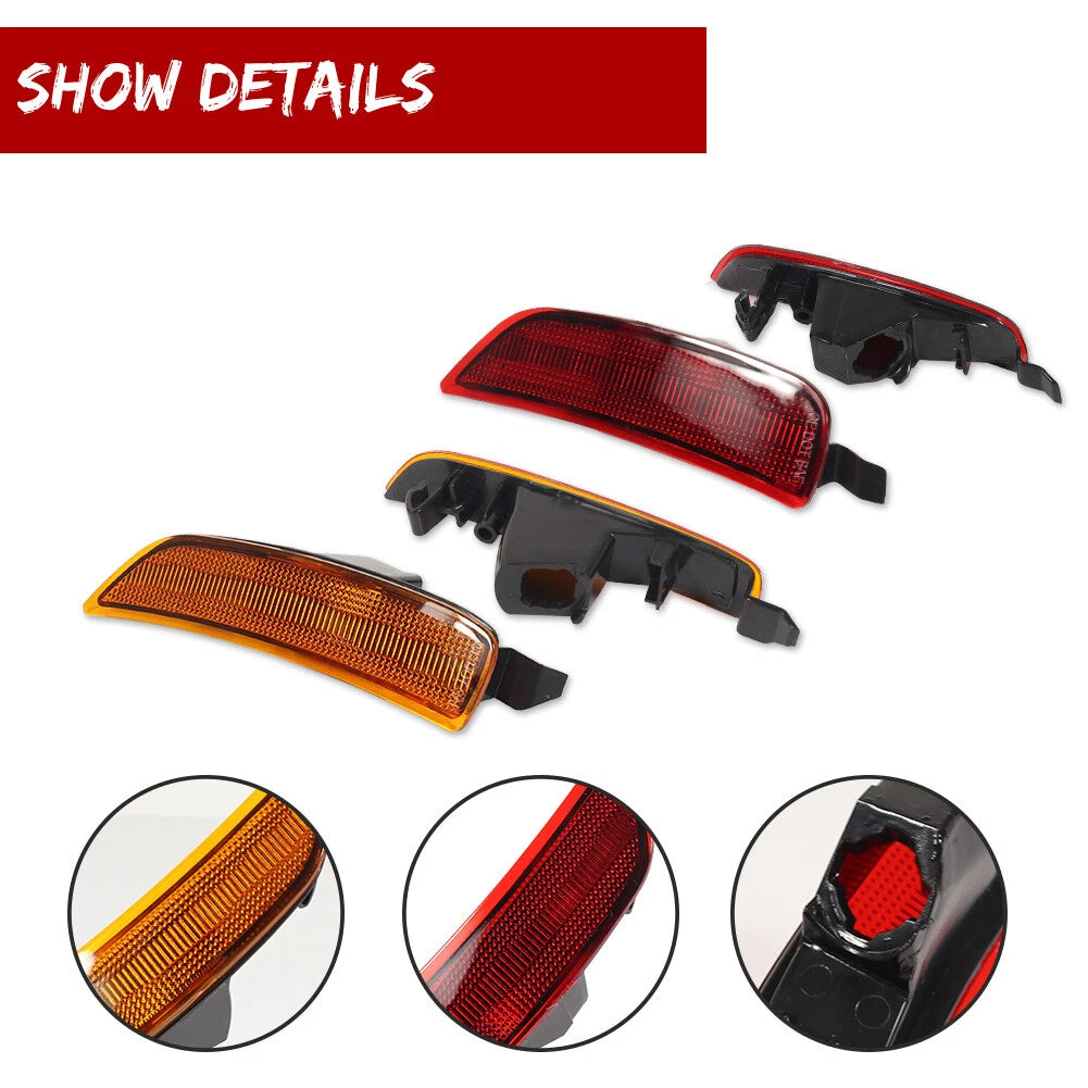 Set of 2 Amber/Red Side Marker Lights for Mazda MX-5 Miata (2016–2022)