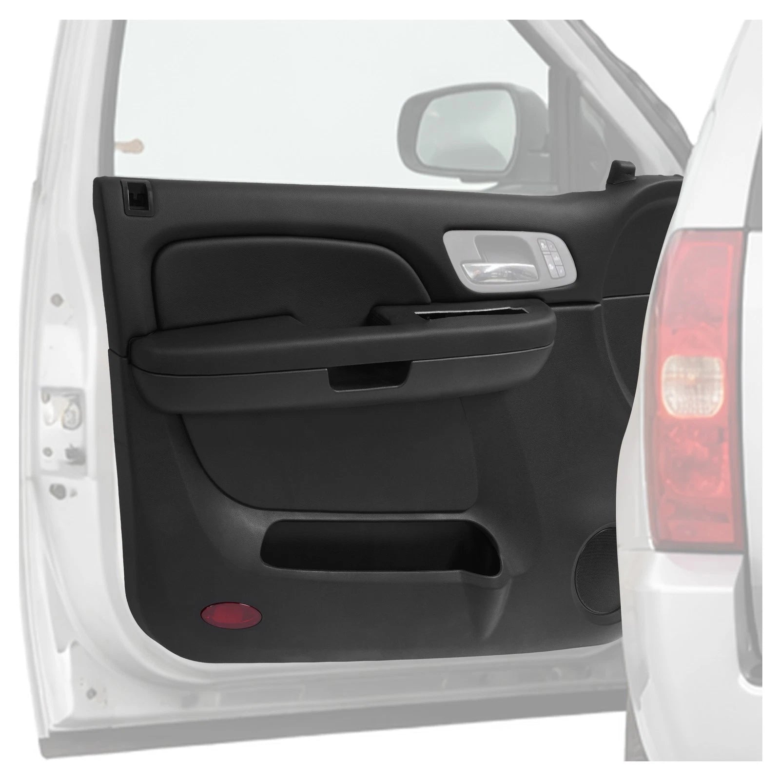 Driver Side Door Panel for Chevy Tahoe Silverado GMC Yukon (2007–2009) Black