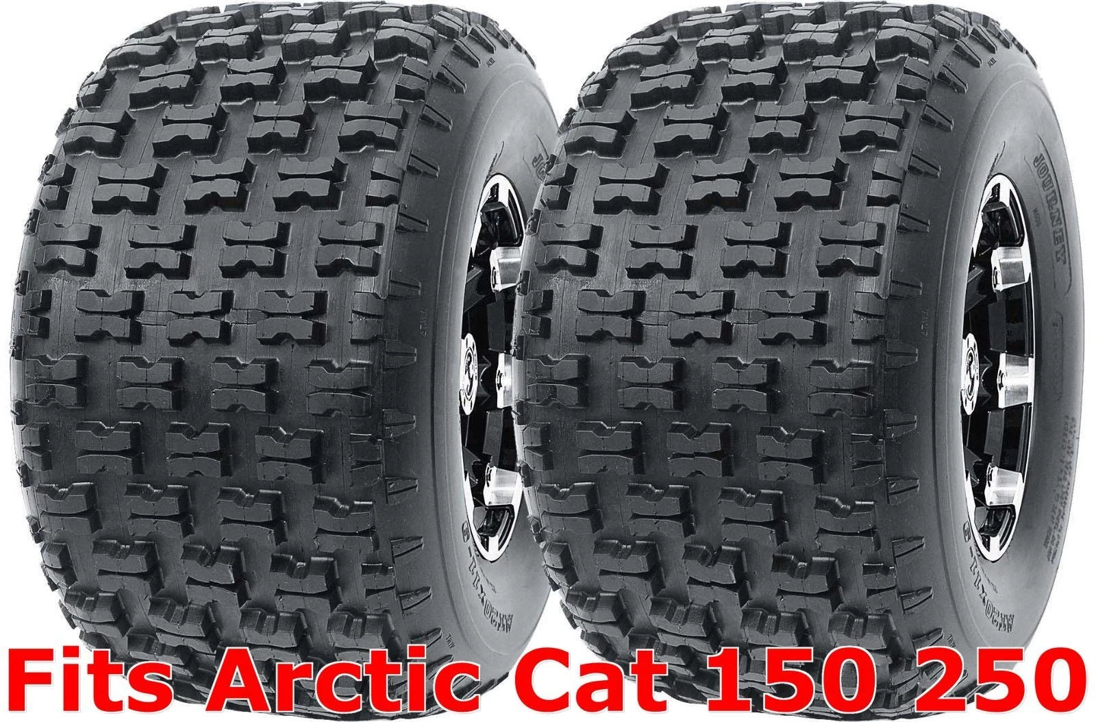 Set of 2 WANDA Sport ATV Tires 22x10-10 for Arctic Cat 150 250 (2010–2023)
