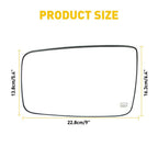 Power Heated Exterior Mirror Glass for Dodge Ram 1500 2500 (YYYY–YYYY)
