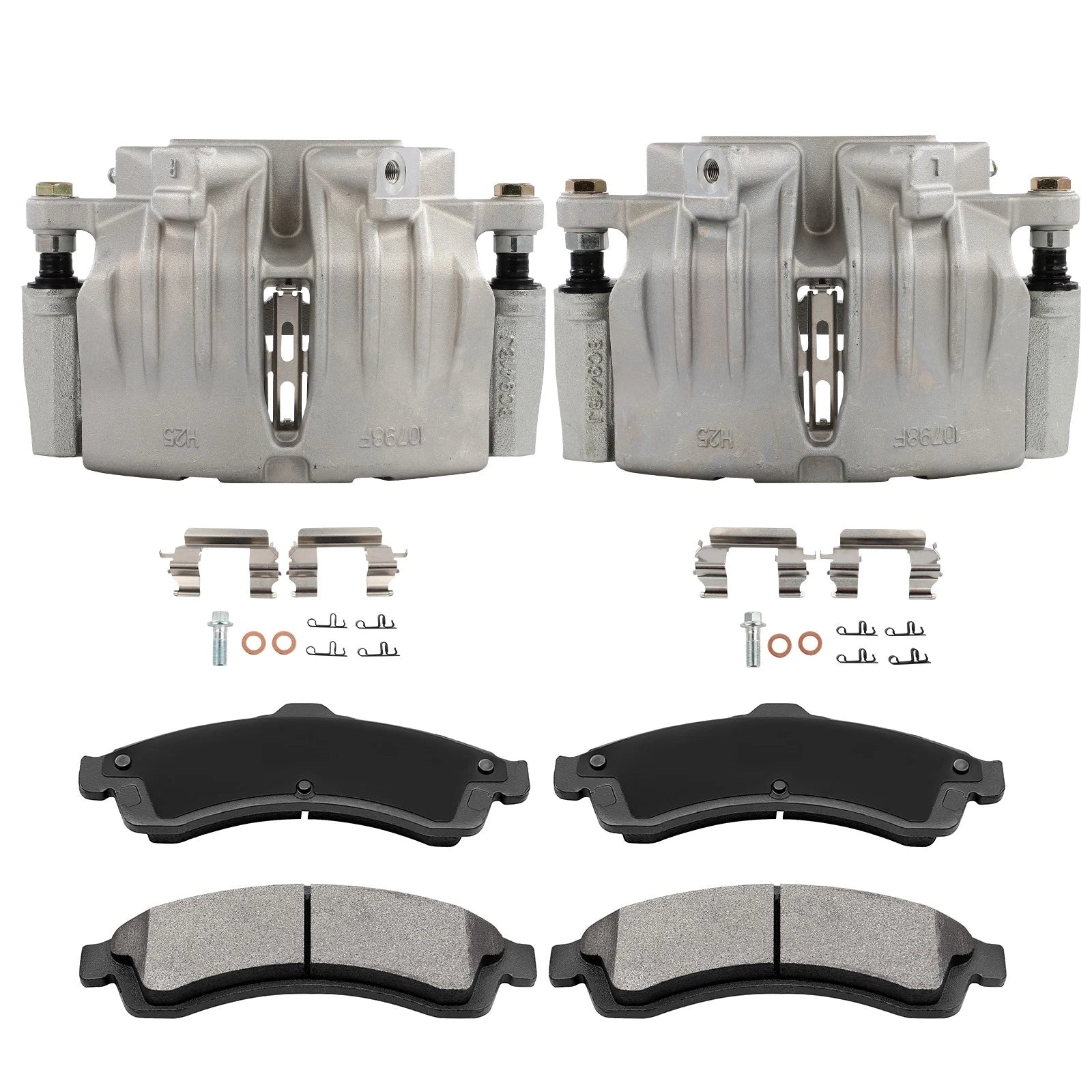 Set of 6 Ceramic Brake Pads and Calipers for GMC Envoy (2002–2005)
