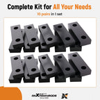 Set of 10 Standard Aluminum Soft Jaws for Automotive Applications