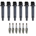 Set of 6 Ignition Coils & NGK Platinum Spark Plugs for ES300 Camry Sienna (1997–2006)