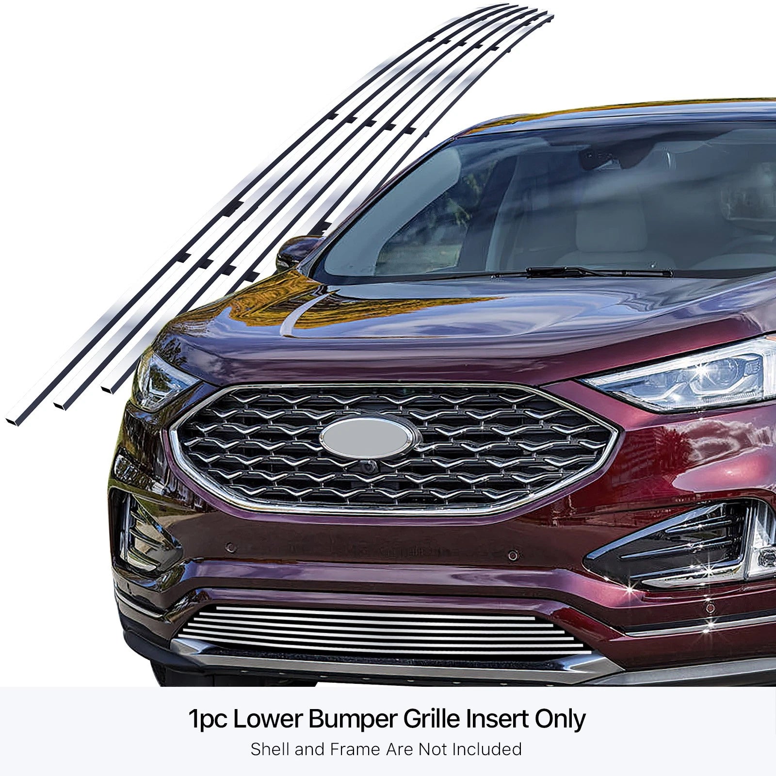 Stainless Chrome Billet Grille Insert for Ford Edge (2019-2022)