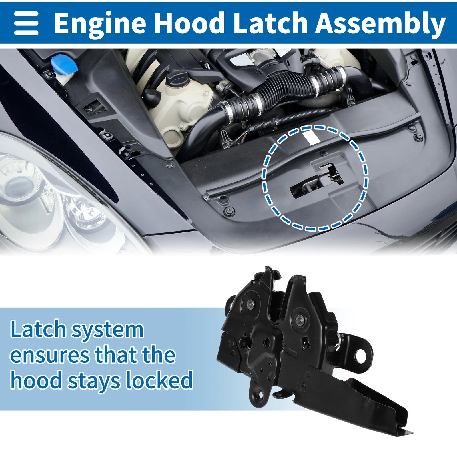 Hood Latch Assembly for Toyota Tundra (2000–2006) No. 535100C011 1 Pc