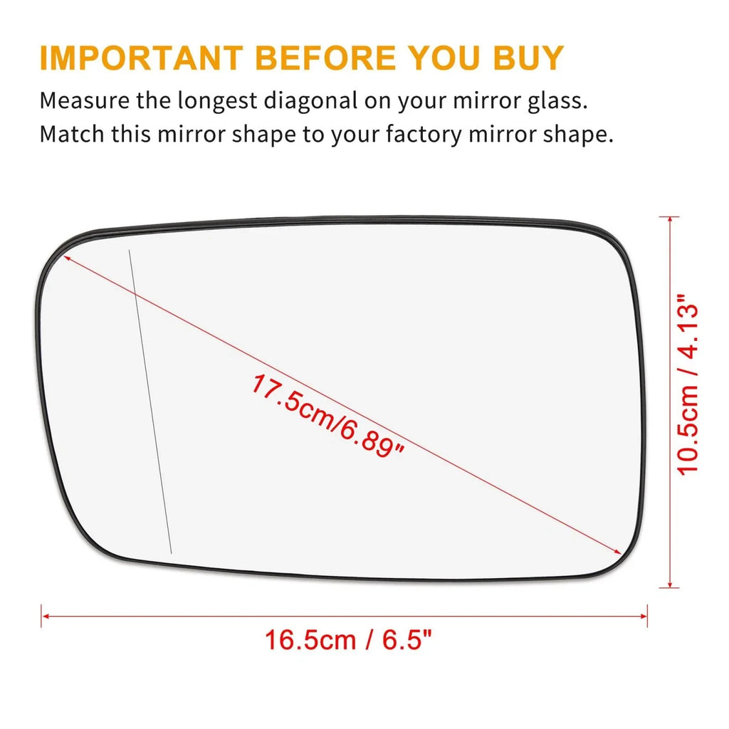 Pair Left Right Heated Side Mirror Glass for BMW S7E66