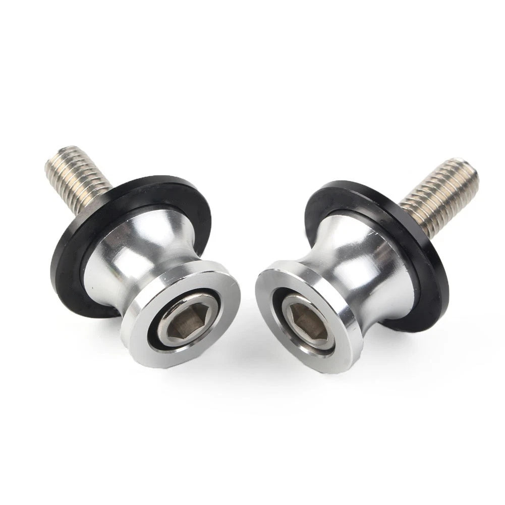 Swingarm Slider Stand Screws 10MM for Kawasaki ZX6R (1998–2011) Silver CNC
