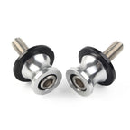 Swingarm Slider Stand Screws 10MM for Kawasaki ZX6R (1998–2011) Silver CNC