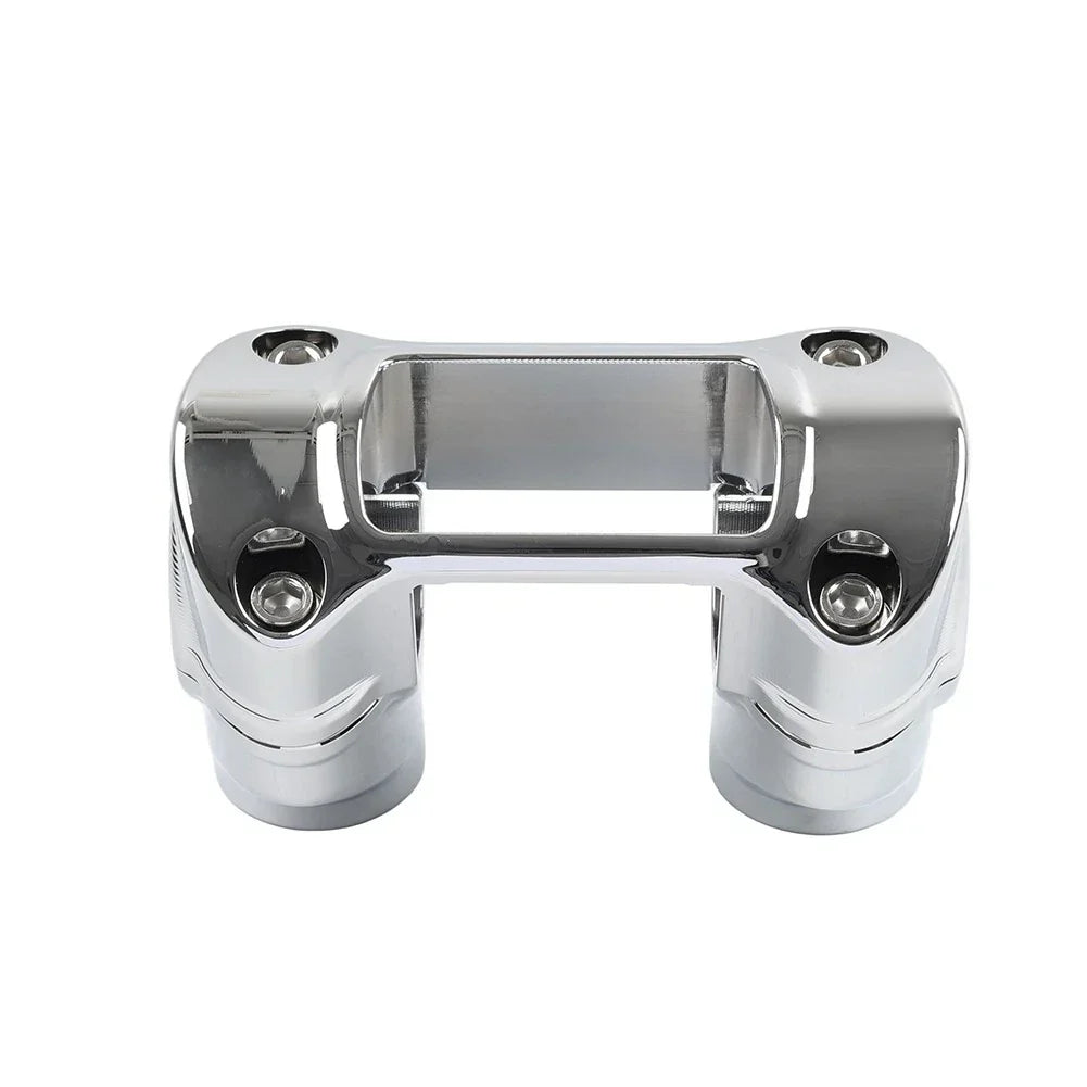 2" Handlebar Riser 1 1/4" Bar Clamp Chrome for Harley Softail