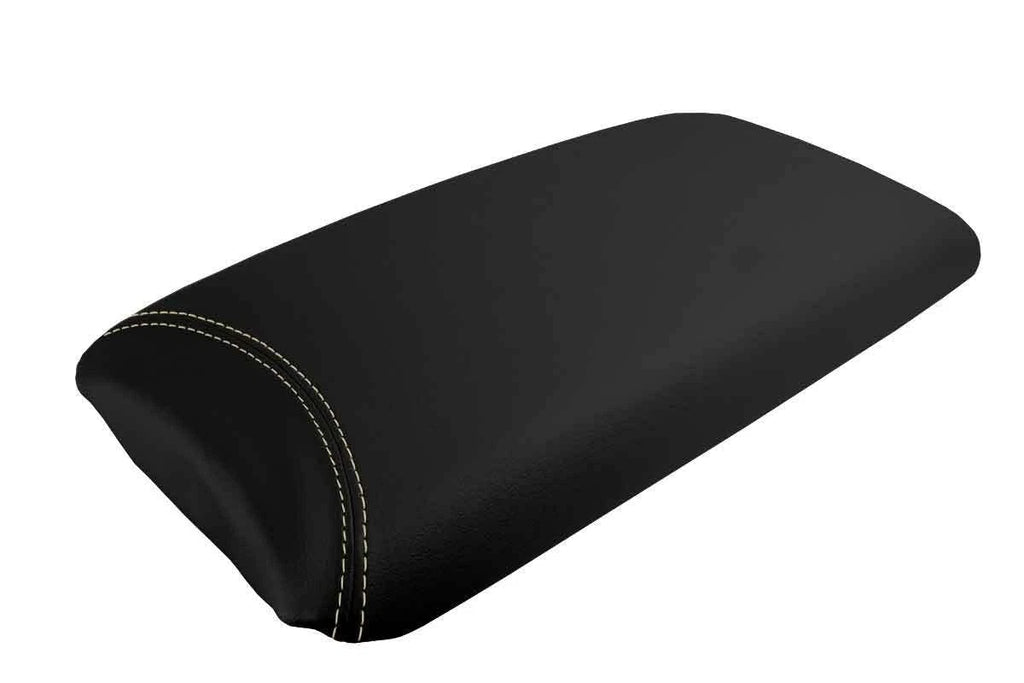 Leather Console Lid Armrest Cover for Lexus LS460 (2007–2016) Beige Stitch