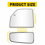 Tow Mirror Glass for Ford F150 (2015–2020) LH Heated Upper Lower