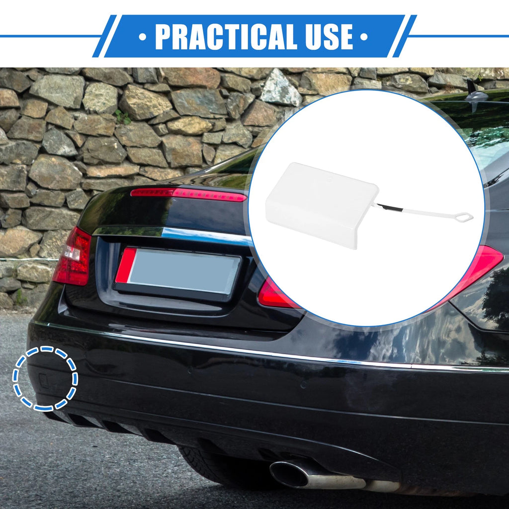 Tow Hook Eye Hole Cover Cap for Mercedes-Benz E-Class (2017–2023) - White