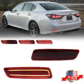2X Red LED Rear Reflector Tail Lights for Lexus ES (2013–2018)