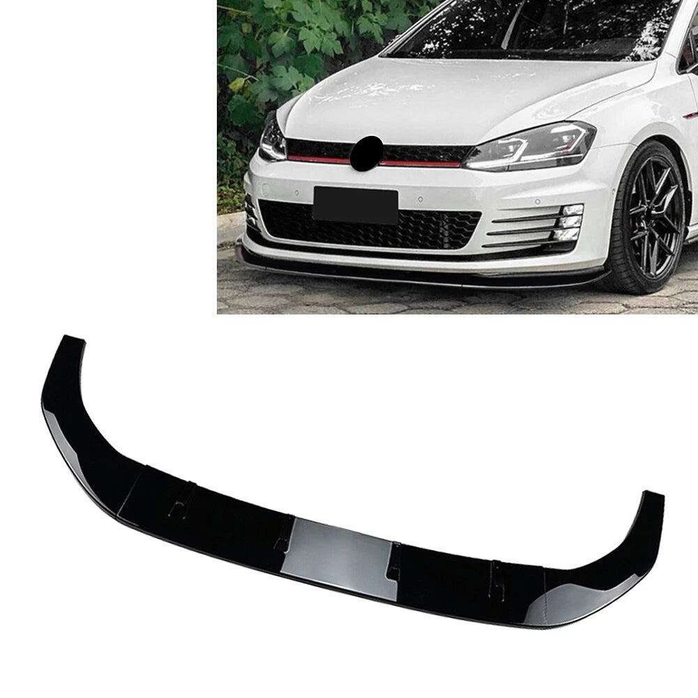 Front Bumper Splitter Spoiler Lip for Volkswagen Golf MK7 R R Line (2013–2016)