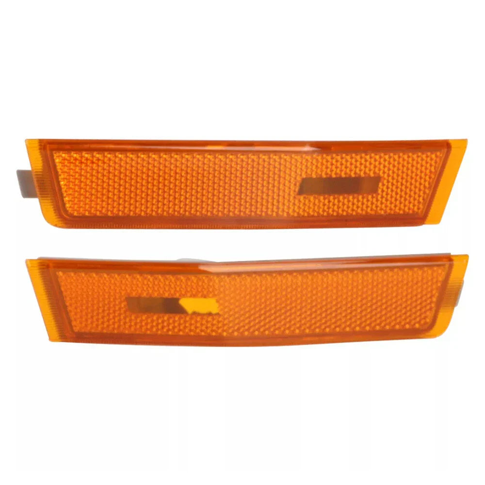 Amber Front Bumper Side Marker Light Shells for Lincoln MKX (2007-2010)
