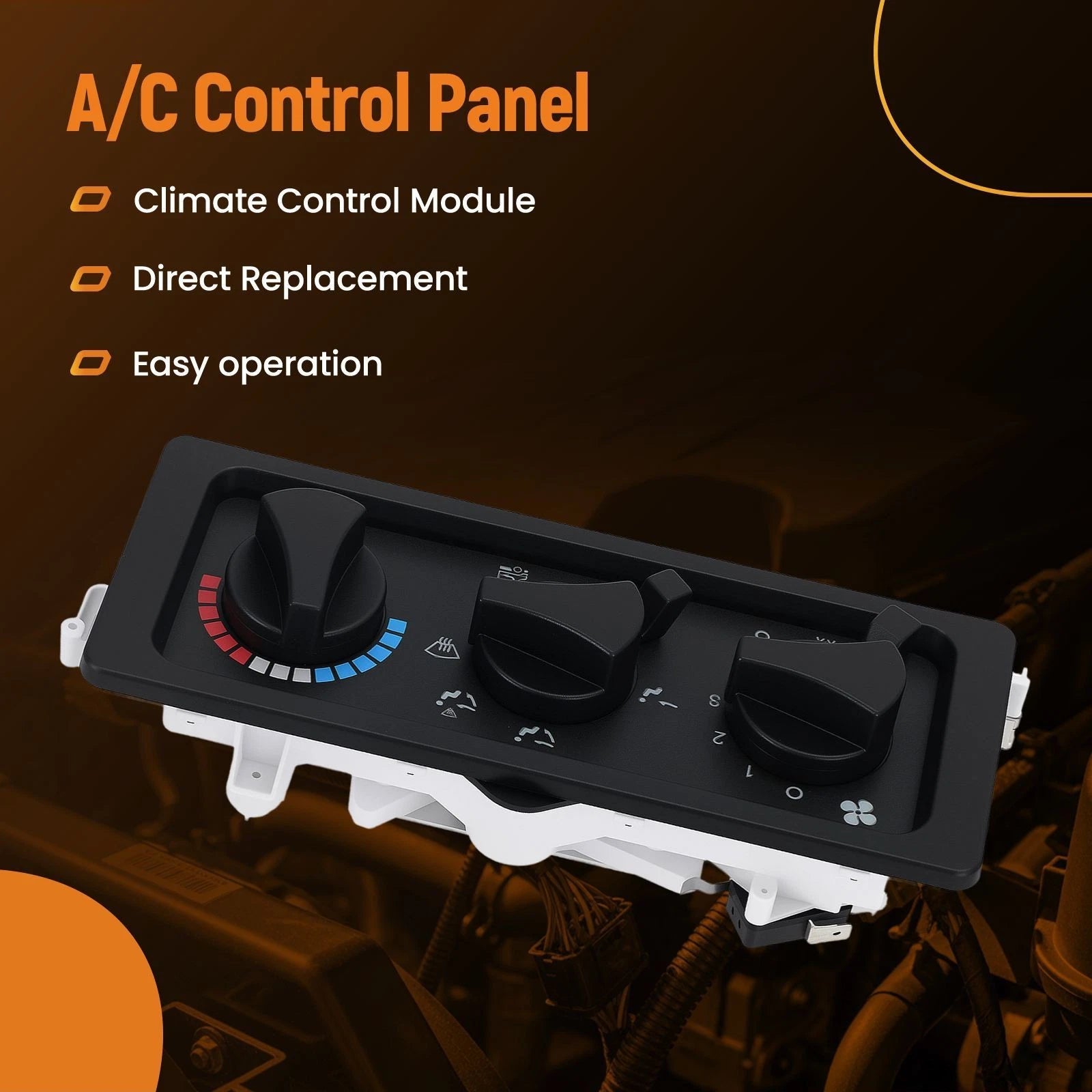 AC Heater Control Panel for Freightliner FL60 FL70 C840 (1990–2000) 8520046000