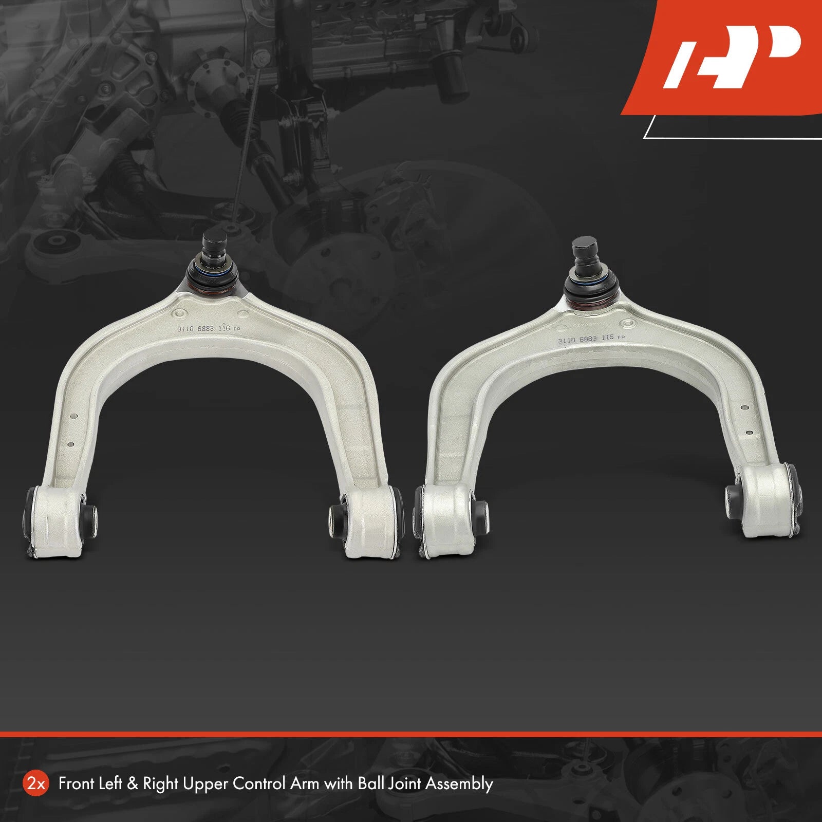 2X Front Upper Control Arm with Ball Joint for BMW X7 (2019–2023)