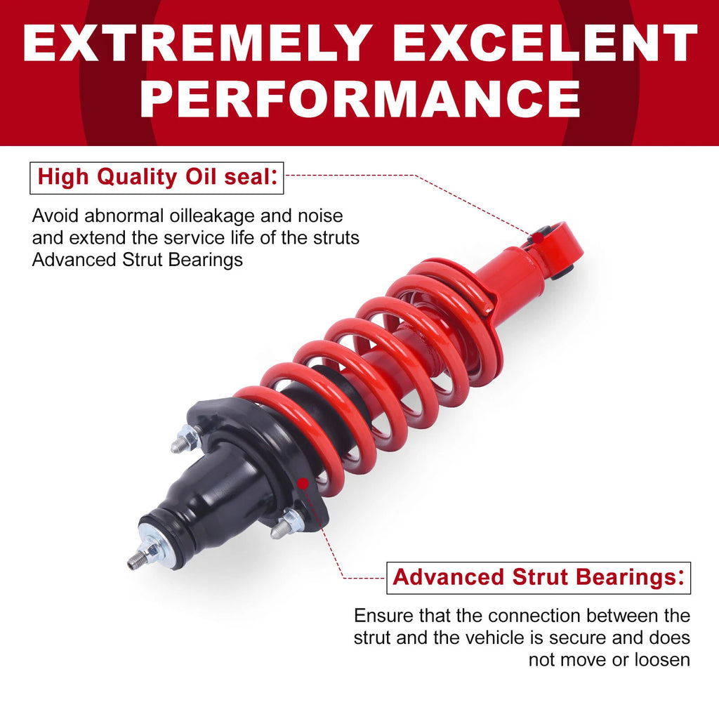Complete Rear Shock Struts w/Coil Spring for Honda Civic (2001-2005)