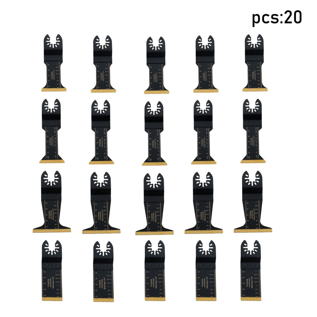 20 PCS Titanium Metal Cutting Blades for Universal Multitool