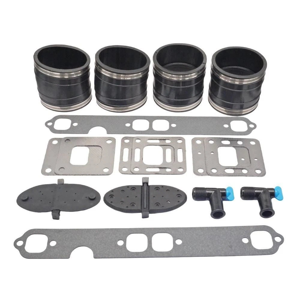 2-Pack Exhaust Manifold Kit Bellow Gasket for Mercruiser (32-14358T, 863724, 87105)