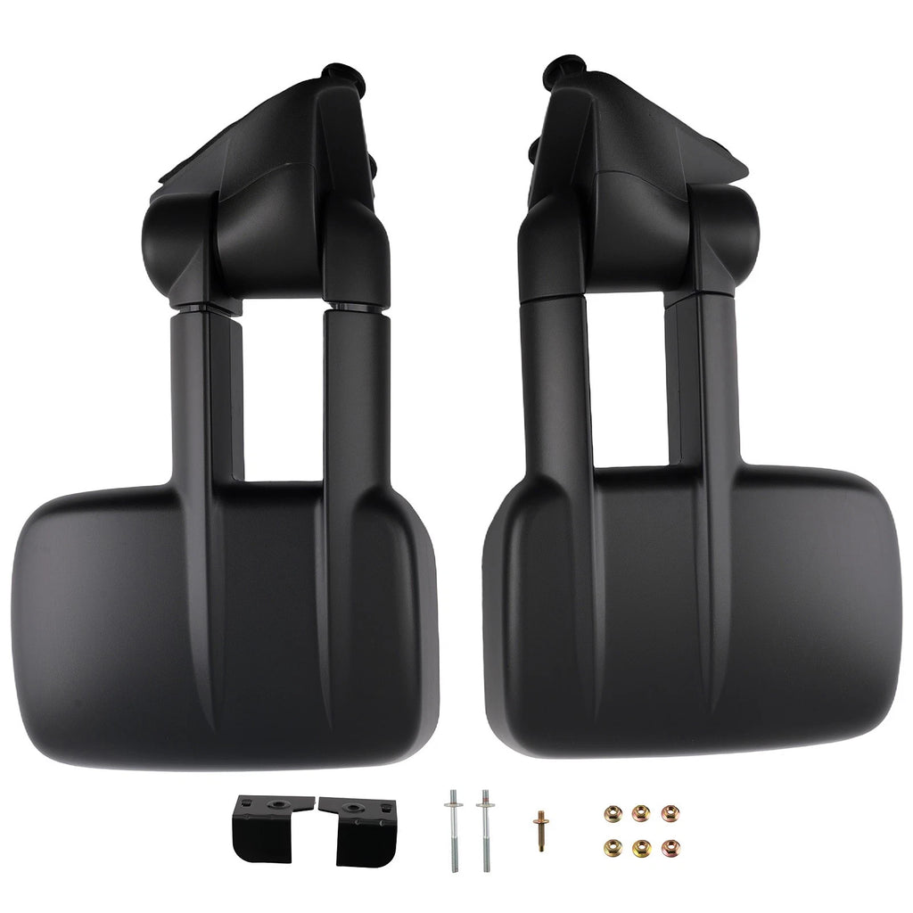Front Manual Towing Mirrors for GMC C1500 C2500 C3500 (1988–2001) GM24L GM24R