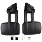 Front Manual Towing Mirrors for GMC C1500 C2500 C3500 (1988–2001) GM24L GM24R