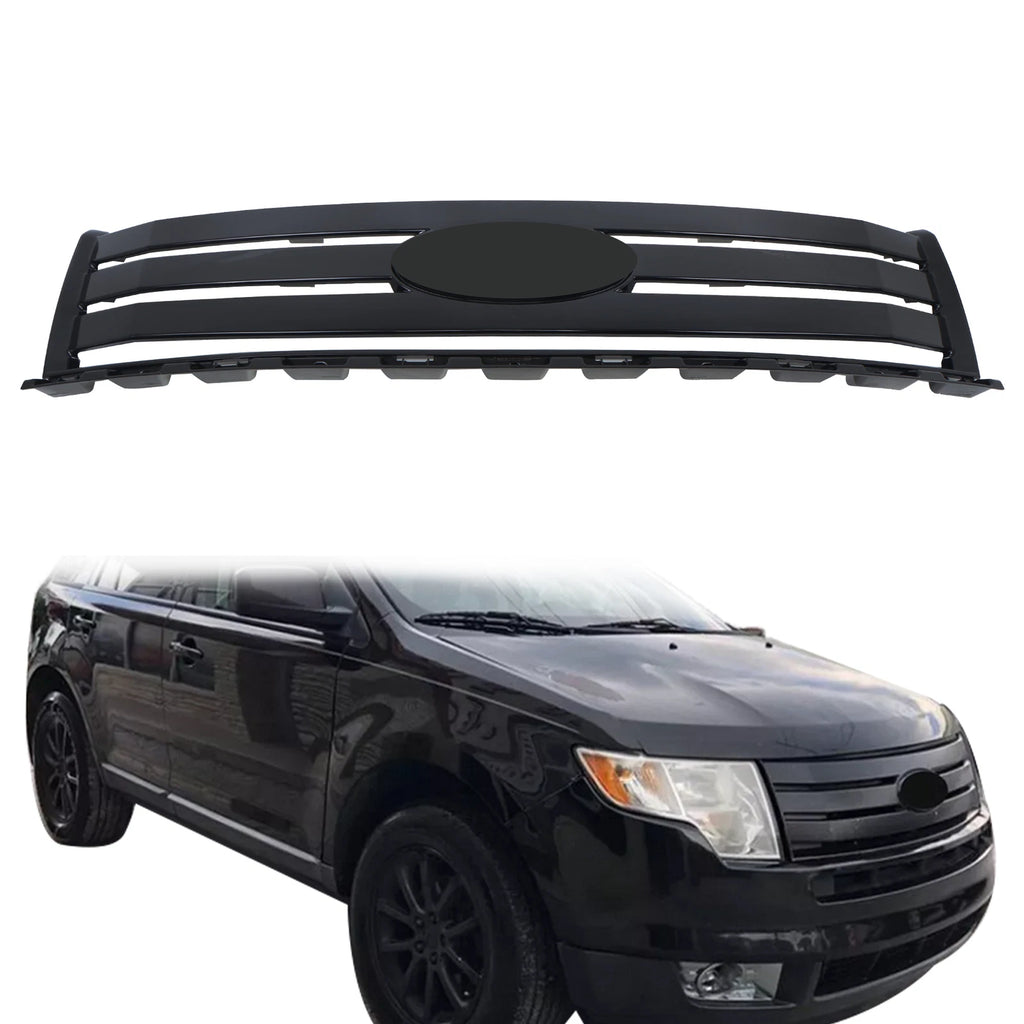 Gloss Black Front Bumper Upper Grille for Ford Edge (2007–2010)