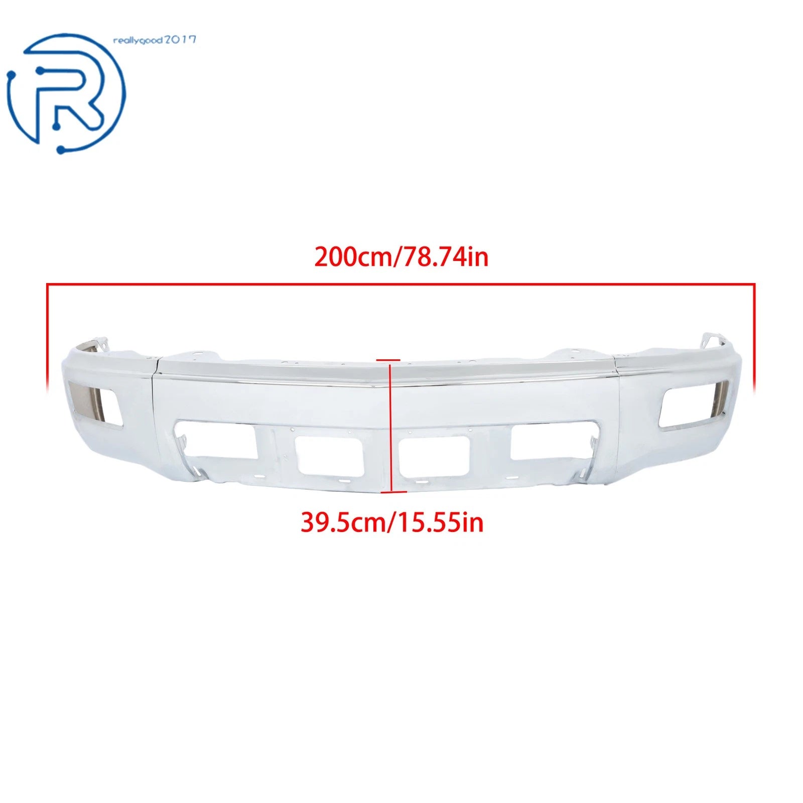 Front Lower Bumper with Fog Light Holes for Chevrolet Silverado 1500 (2014-2015)