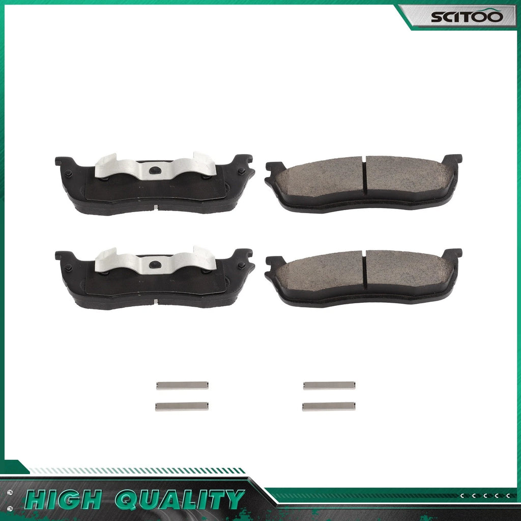 Rear Ceramic Brake Pads for Ford Expedition (1997–2002) Lincoln Town Car (2003–2010)