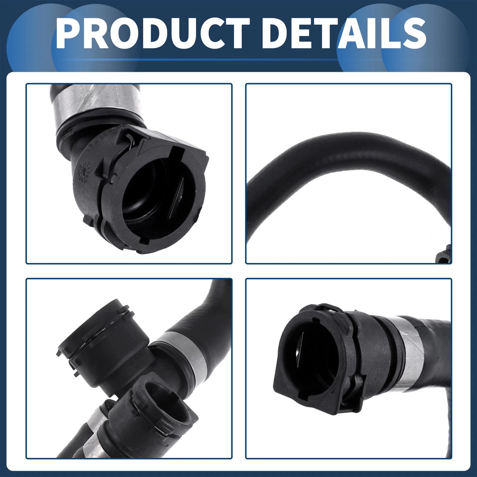 Radiator Hose for BMW 320i xDrive (2017–2018) & 440i (2017–2020) No. 17128616531