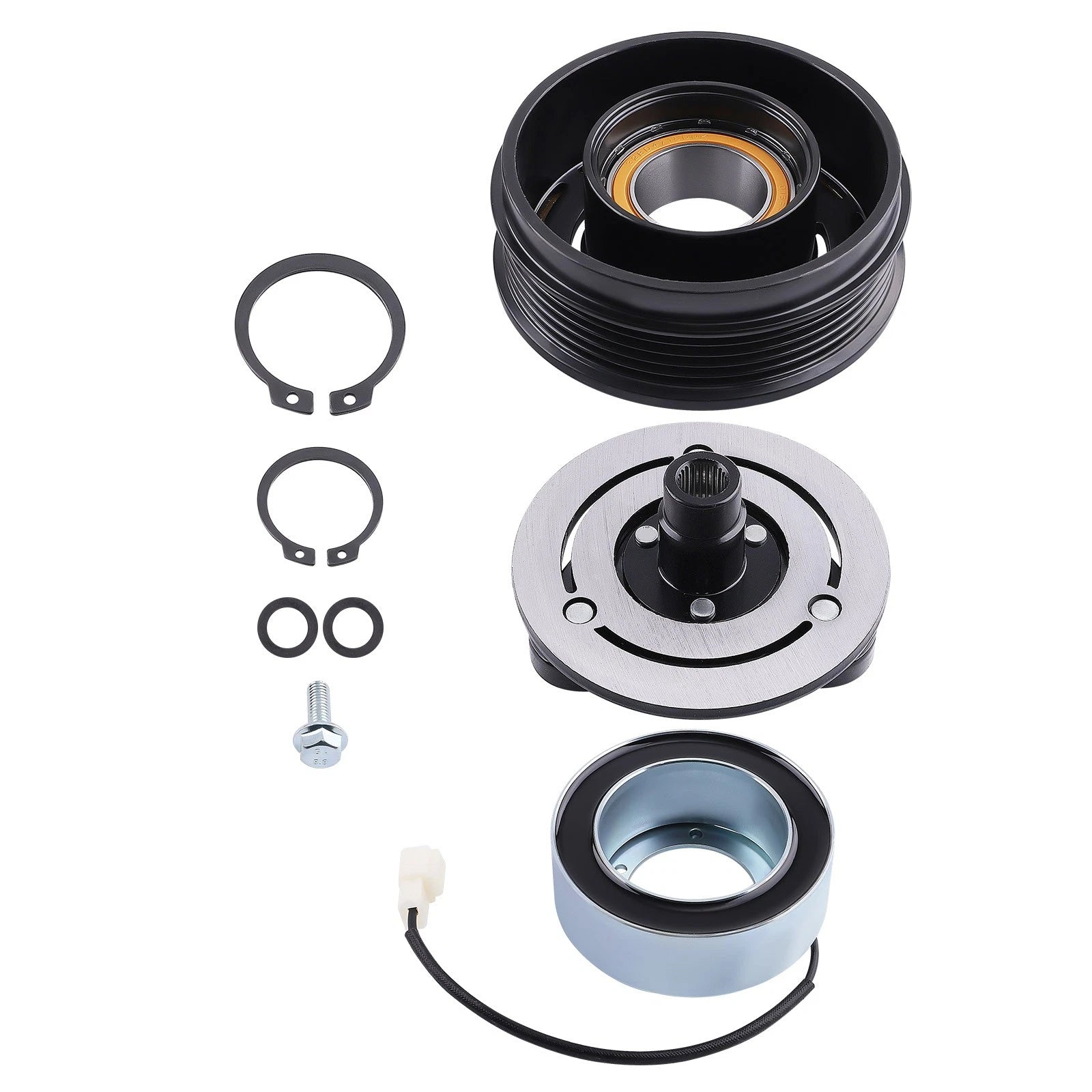 A/C Compressor Clutch Kit Hub Pulley Bearing for Mazda 5 (2006–2010) 2021946