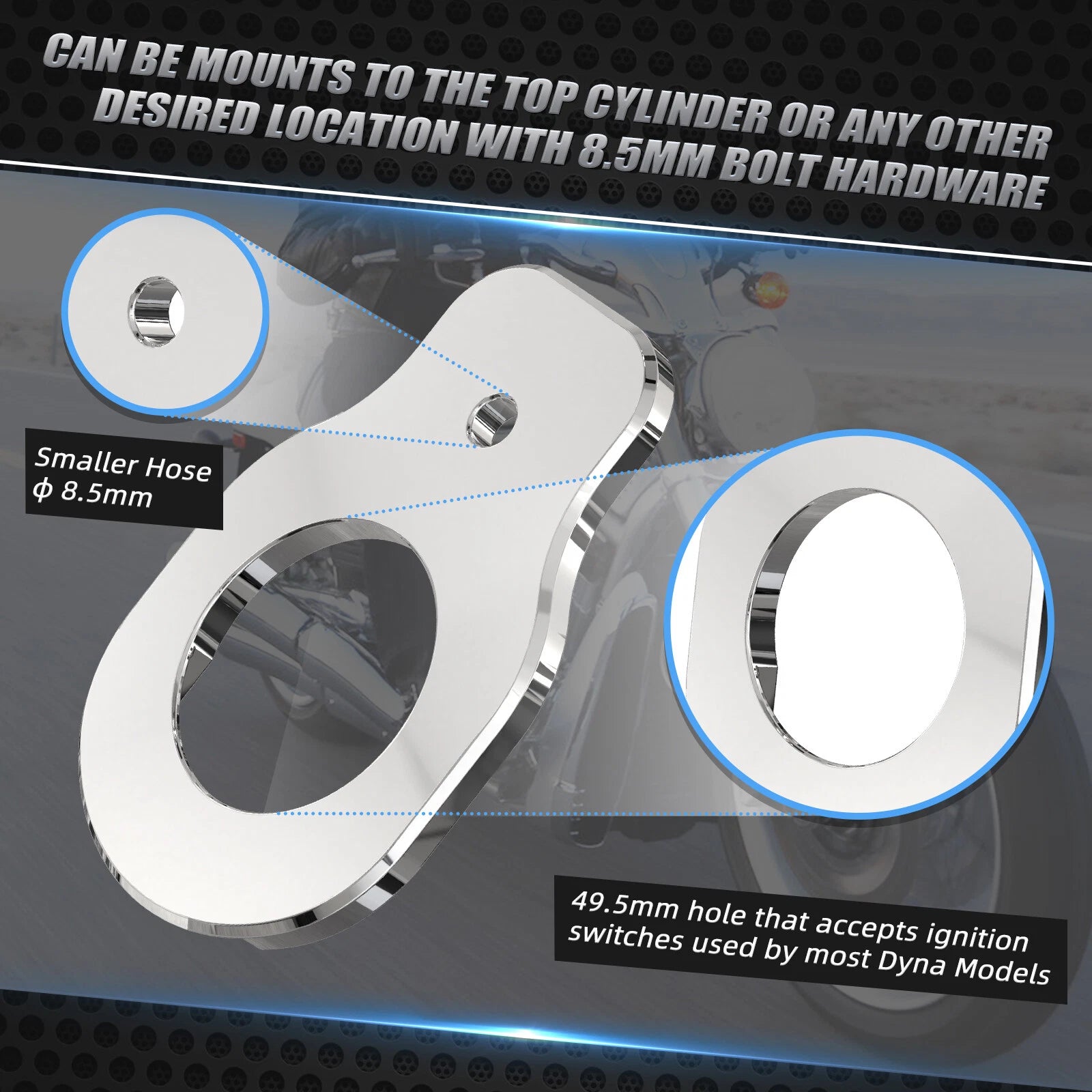 Ignition Key Switch Bracket for Harley Street Glide FLHX FLHXS (2014–2023)