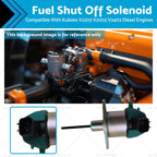 Fuel Shut Off Solenoid 12V for Kubota V2203 V2003 V2403 (Diesel Engines)