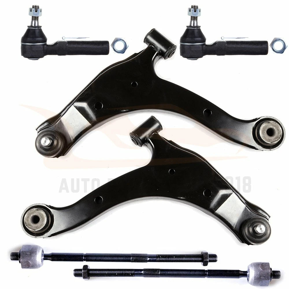 Set of 6 Front Lower Control Arms & Tie Rod Links for Chrysler PT Cruiser (2001–2010)