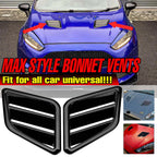 Gloss Black Hood Vent for Honda Nissan Lexus (Universal)