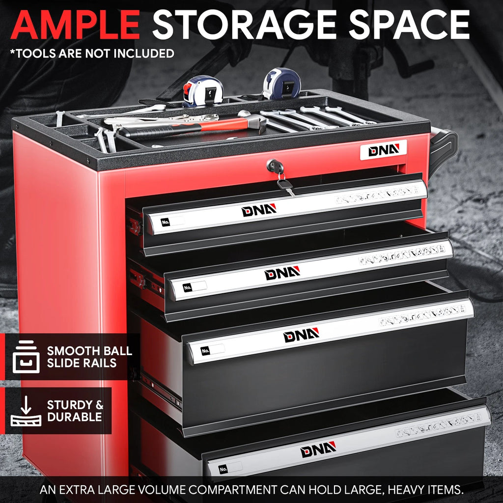 4-Drawer Rolling Tool Cart for Universal Use