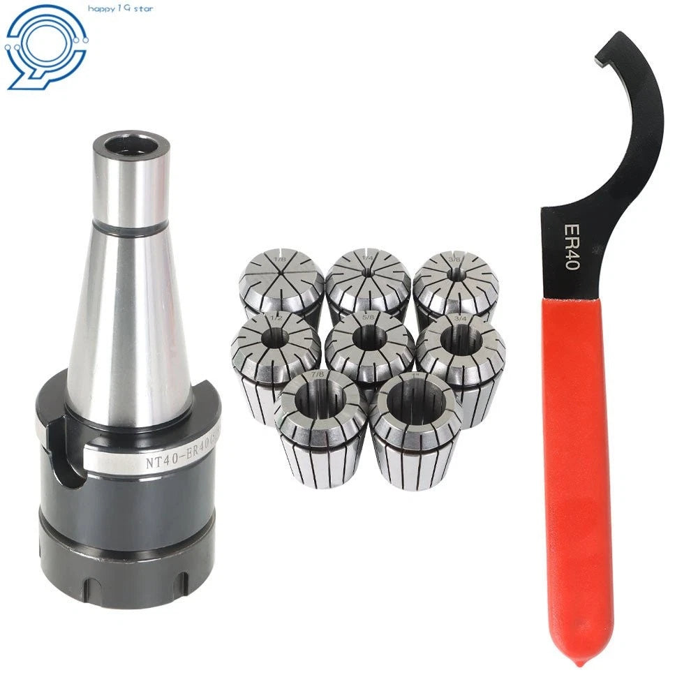 Set of 10 Spring Collet Chucks for Precision Machining