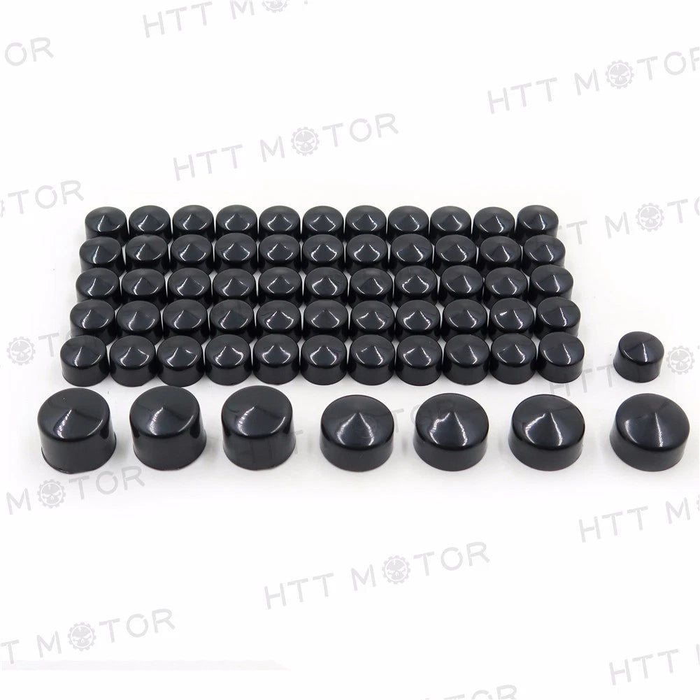 63pcs Black Caps Cover Kit for Harley Sportster (2004–2015)