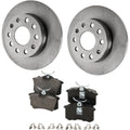 Brake Disc Rotors and Pads Kit for VW Golf Jetta (2005)