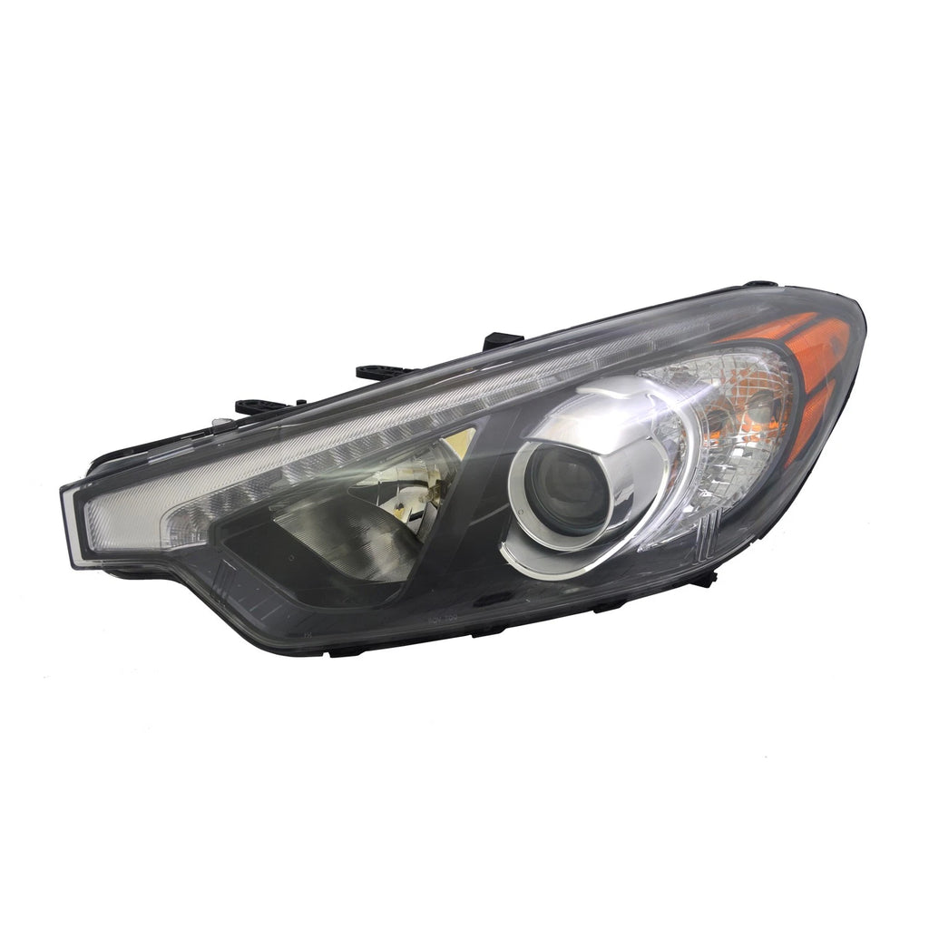 Replacement Driver Side Halogen Headlight Assembly w/LED Position Lamp