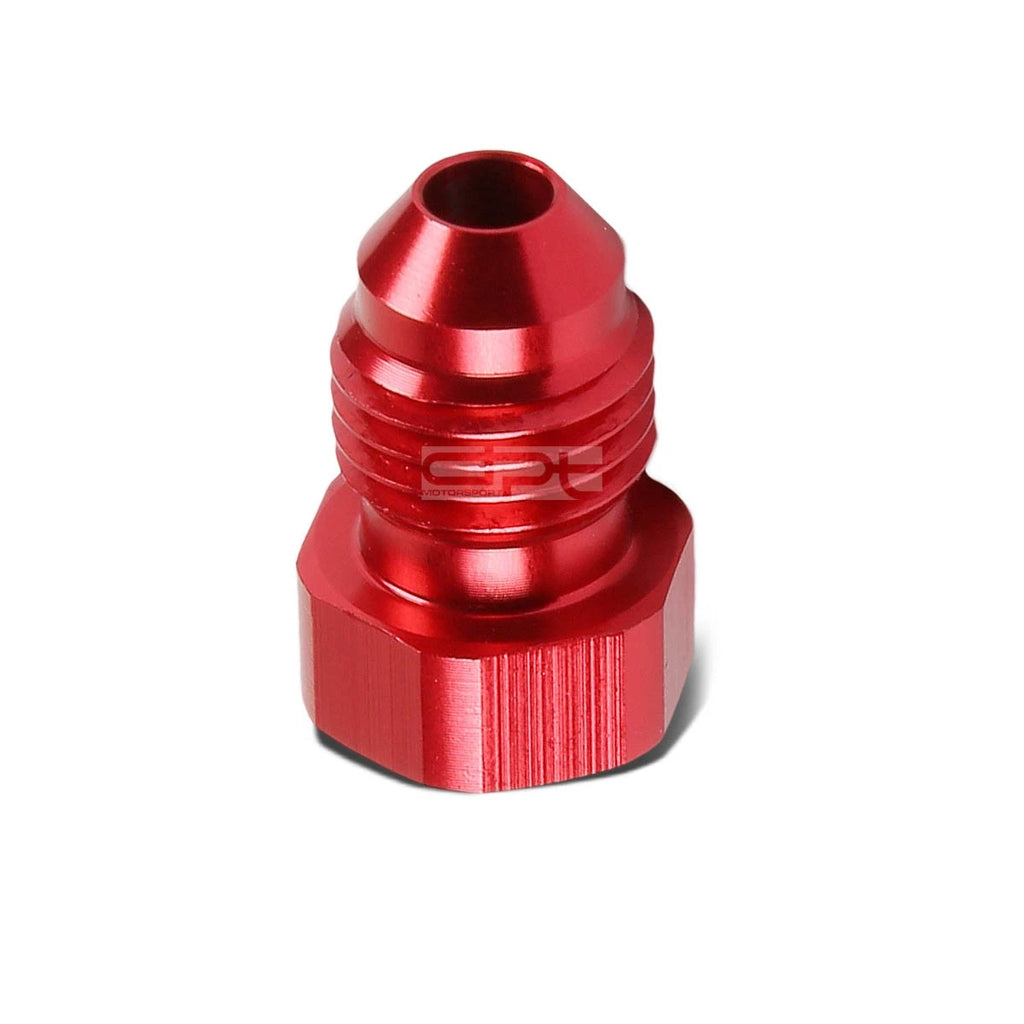 Set of 4 AN-4 Flare Bolt Red Aluminum Anodized Nut Bolt Plug Fitting Adapter